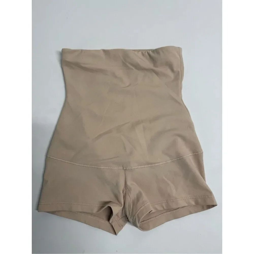 Maidenform Women's S High-Waist Boyshort Shapewear 2180 Latte